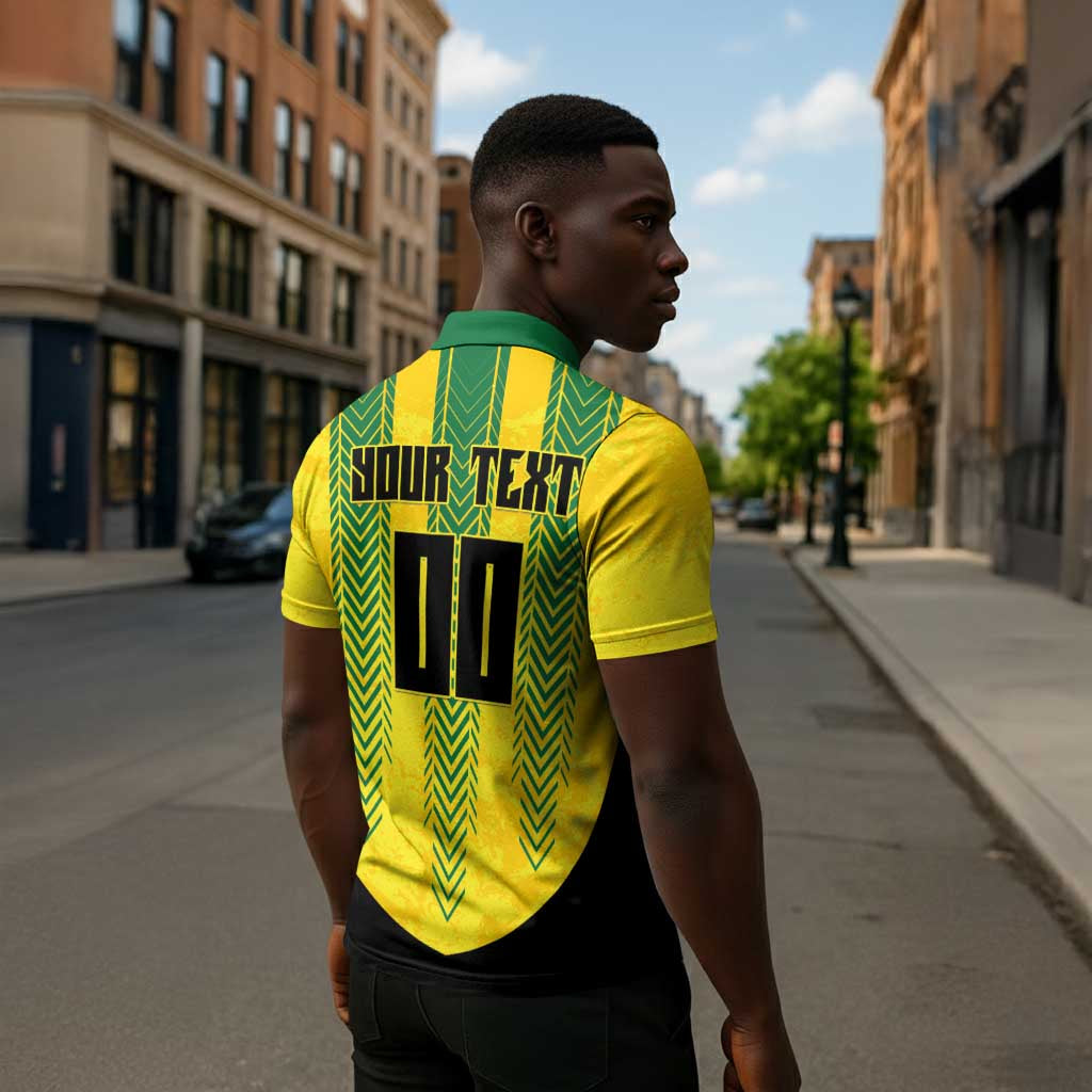 Custom Jamaica Cricket Scorpions Zipper Polo Shirt Go Champions