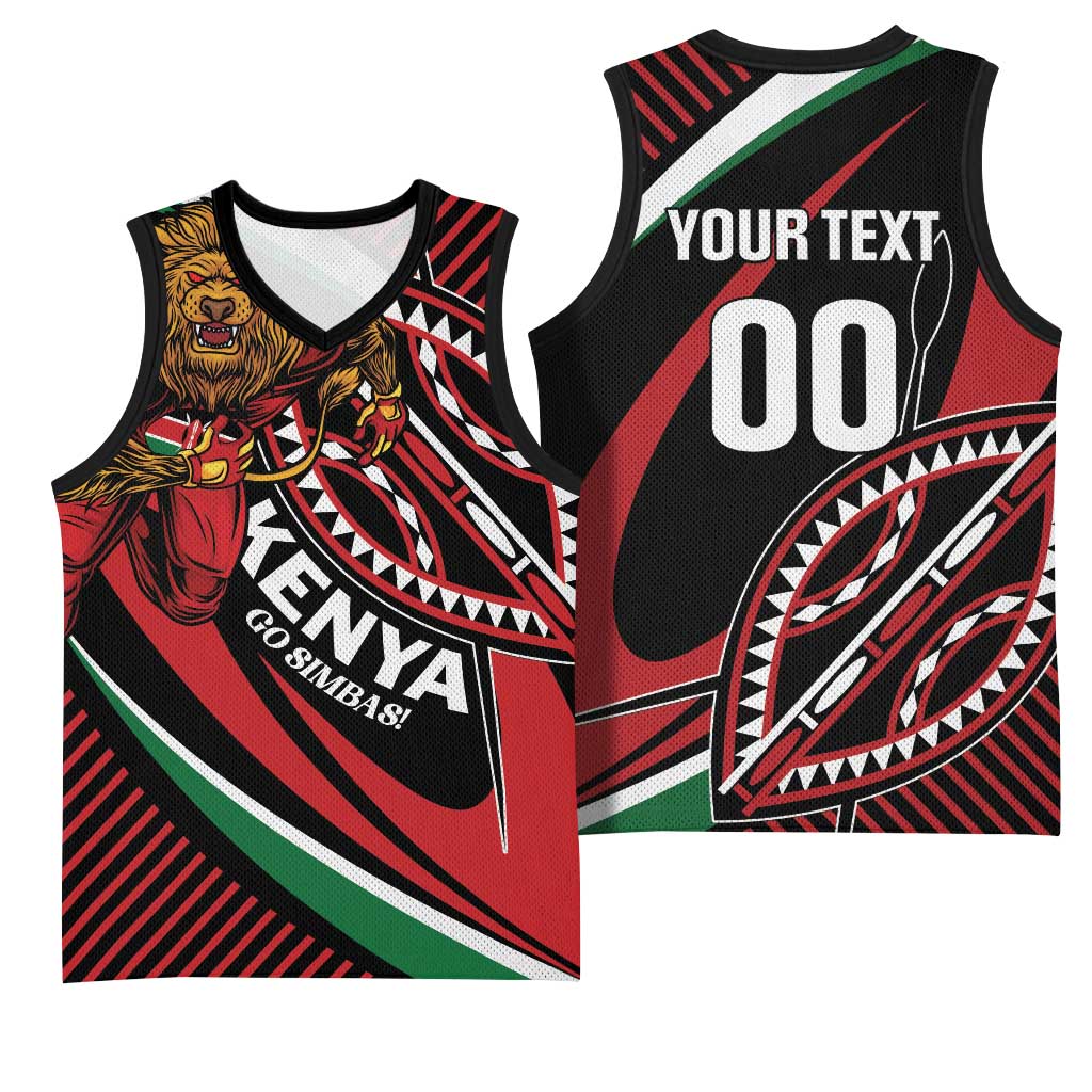 Custom Kenya Rugby Basketball Jersey Simbas Elevate Your Game LT01