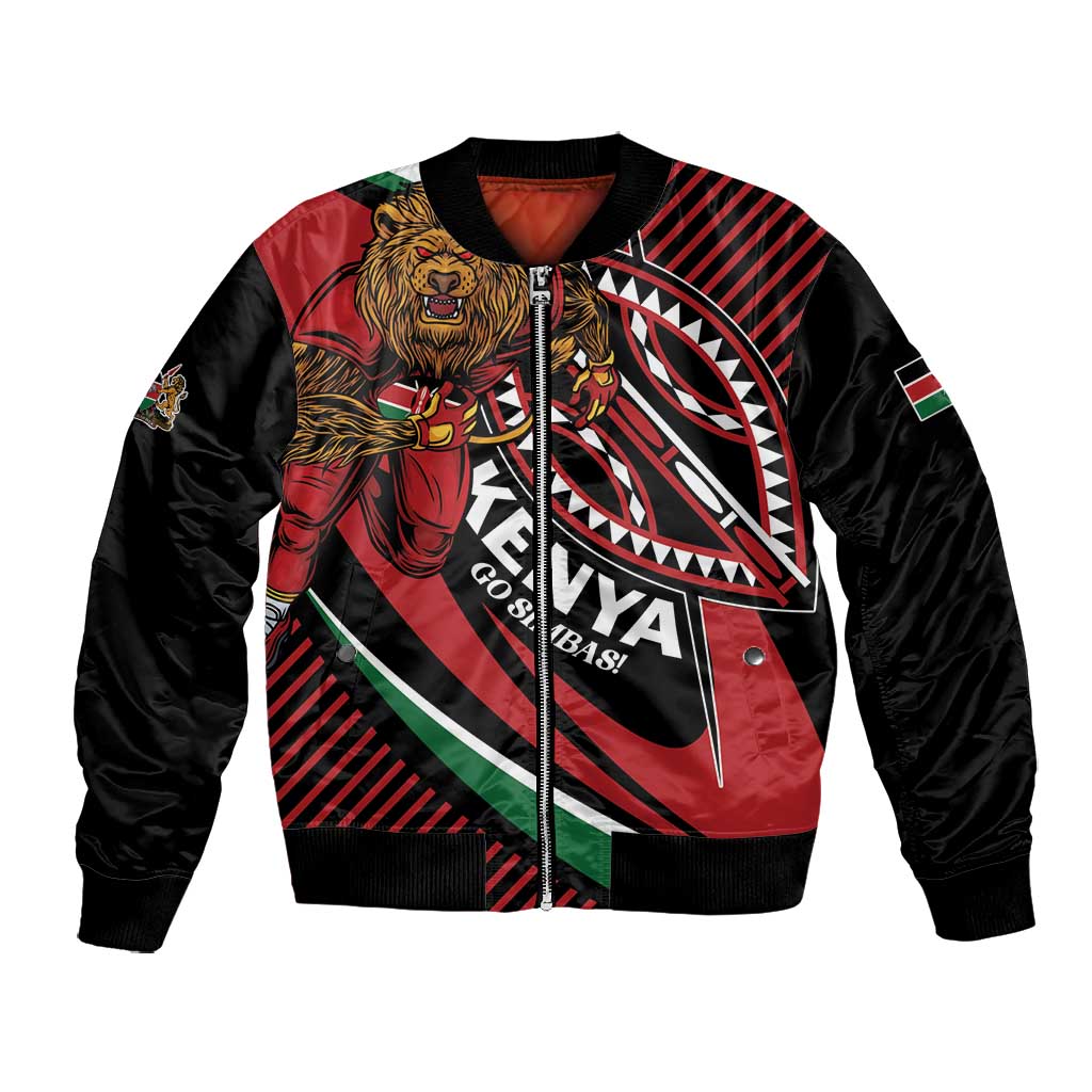 Custom Kenya Rugby Bomber Jacket Simbas Elevate Your Game