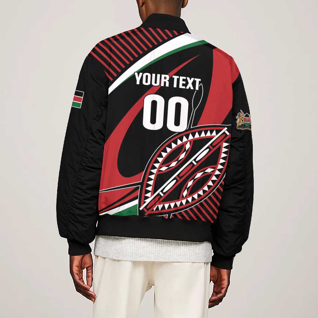 Custom Kenya Rugby Bomber Jacket Simbas Elevate Your Game