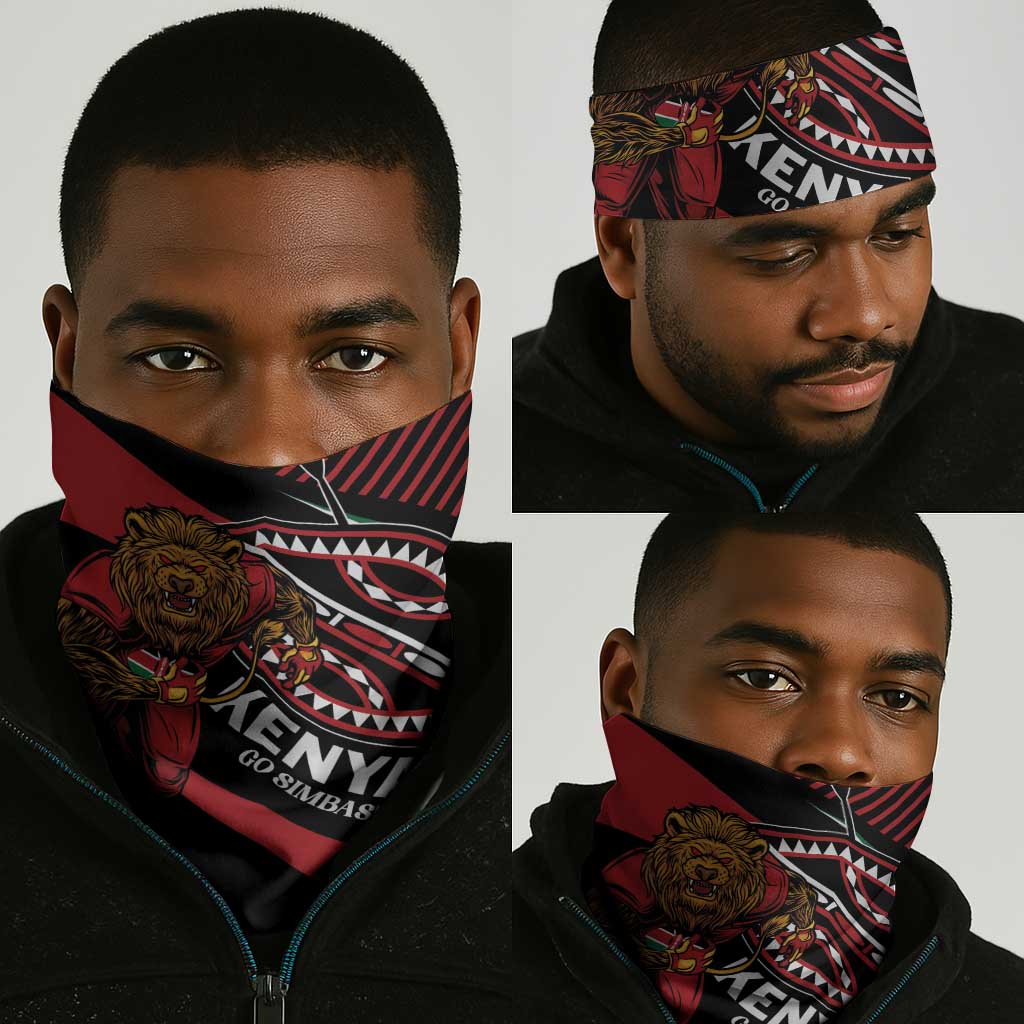 Kenya Rugby Neck Gaiter Simbas Elevate Your Game LT01