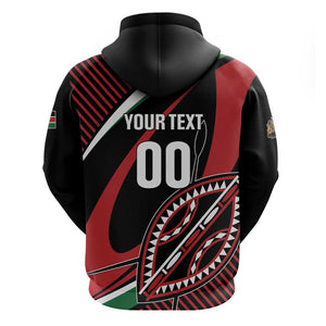 Custom Kenya Rugby Zip Hoodie Simbas Elevate Your Game