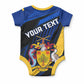 Personalised Barbados Independence Day Baby Onesie Barbadian Coat Of Arms Special Version LT01