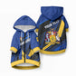 Personalised Barbados Independence Day Pet Hoodie Barbadian Coat Of Arms Special Version