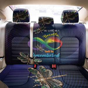 As Long As I Breathe You'll Be Remembered Back Car Seat Cover Luxury Dragonfly - Feather Infinity