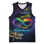 Personalized As Long As I Breathe You'll Be Remembered Basketball Jersey Luxury Dragonfly - Feather Infinity LT01