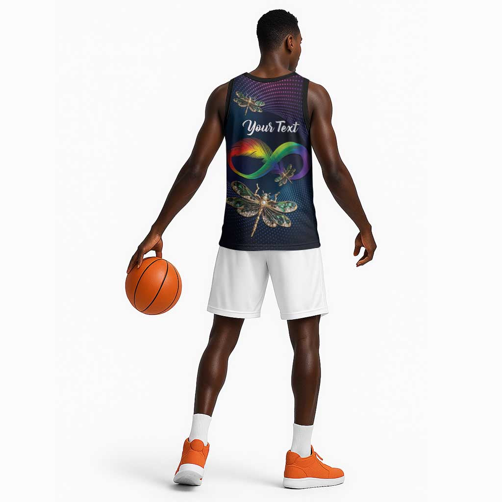 Personalized As Long As I Breathe You'll Be Remembered Basketball Jersey Luxury Dragonfly - Feather Infinity LT01