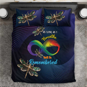 As Long As I Breathe You'll Be Remembered Bedding Set Luxury Dragonfly - Feather Infinity