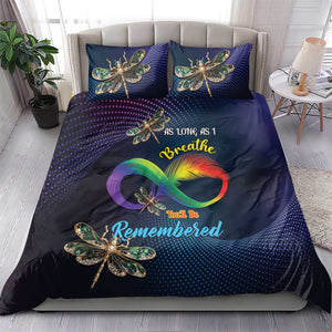 As Long As I Breathe You'll Be Remembered Bedding Set Luxury Dragonfly - Feather Infinity