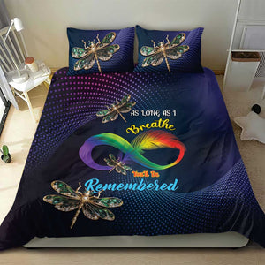 As Long As I Breathe You'll Be Remembered Bedding Set Luxury Dragonfly - Feather Infinity