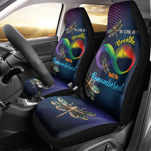 As Long As I Breathe You'll Be Remembered Car Seat Cover Luxury Dragonfly - Feather Infinity