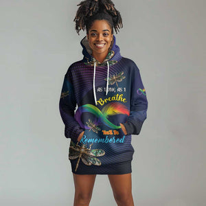 Personalized As Long As I Breathe You'll Be Remembered Hoodie Dress Luxury Dragonfly - Feather Infinity