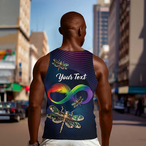 Personalized As Long As I Breathe You'll Be Remembered Men Tank Top Luxury Dragonfly - Feather Infinity