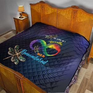 As Long As I Breathe You'll Be Remembered Quilt Luxury Dragonfly - Feather Infinity