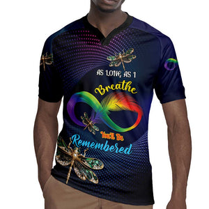 Personalized As Long As I Breathe You'll Be Remembered Rugby Jersey Luxury Dragonfly - Feather Infinity