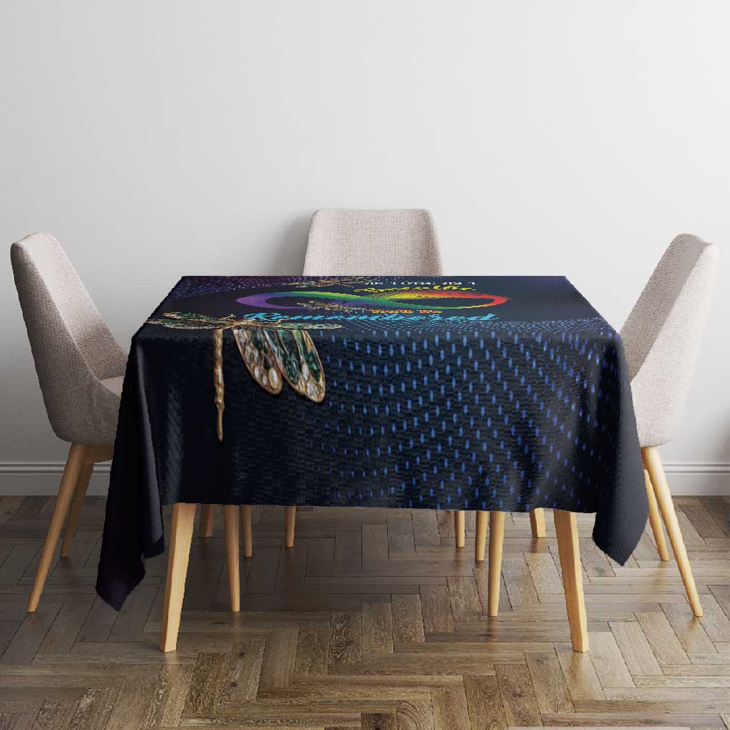 As Long As I Breathe You'll Be Remembered Tablecloth Luxury Dragonfly - Feather Infinity