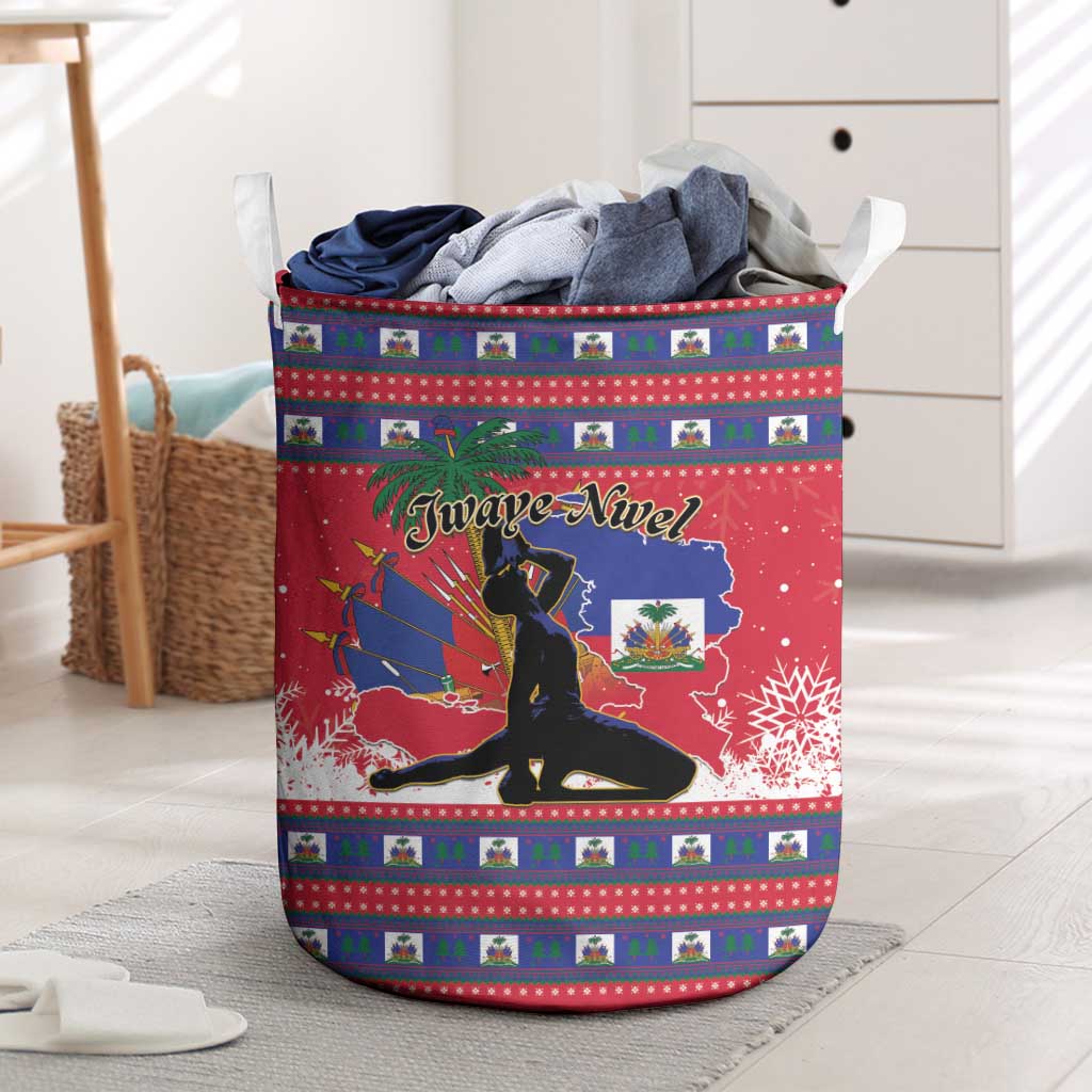 Ayiti Jwaye Nwel Laundry Basket Haiti Merry Christmas - African Pride