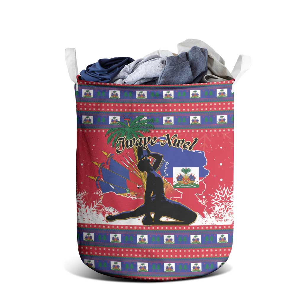 Ayiti Jwaye Nwel Laundry Basket Haiti Merry Christmas - African Pride