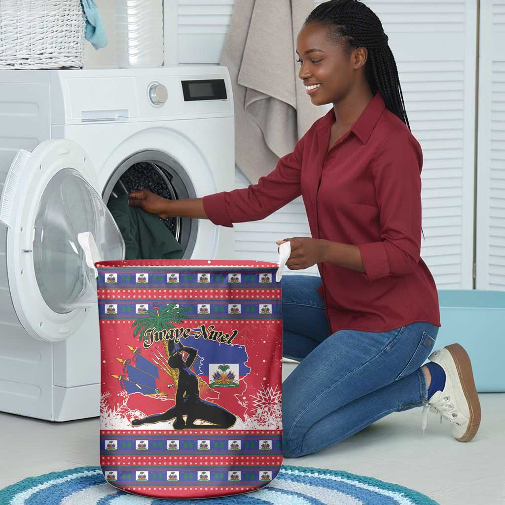 Ayiti Jwaye Nwel Laundry Basket Haiti Merry Christmas - African Pride