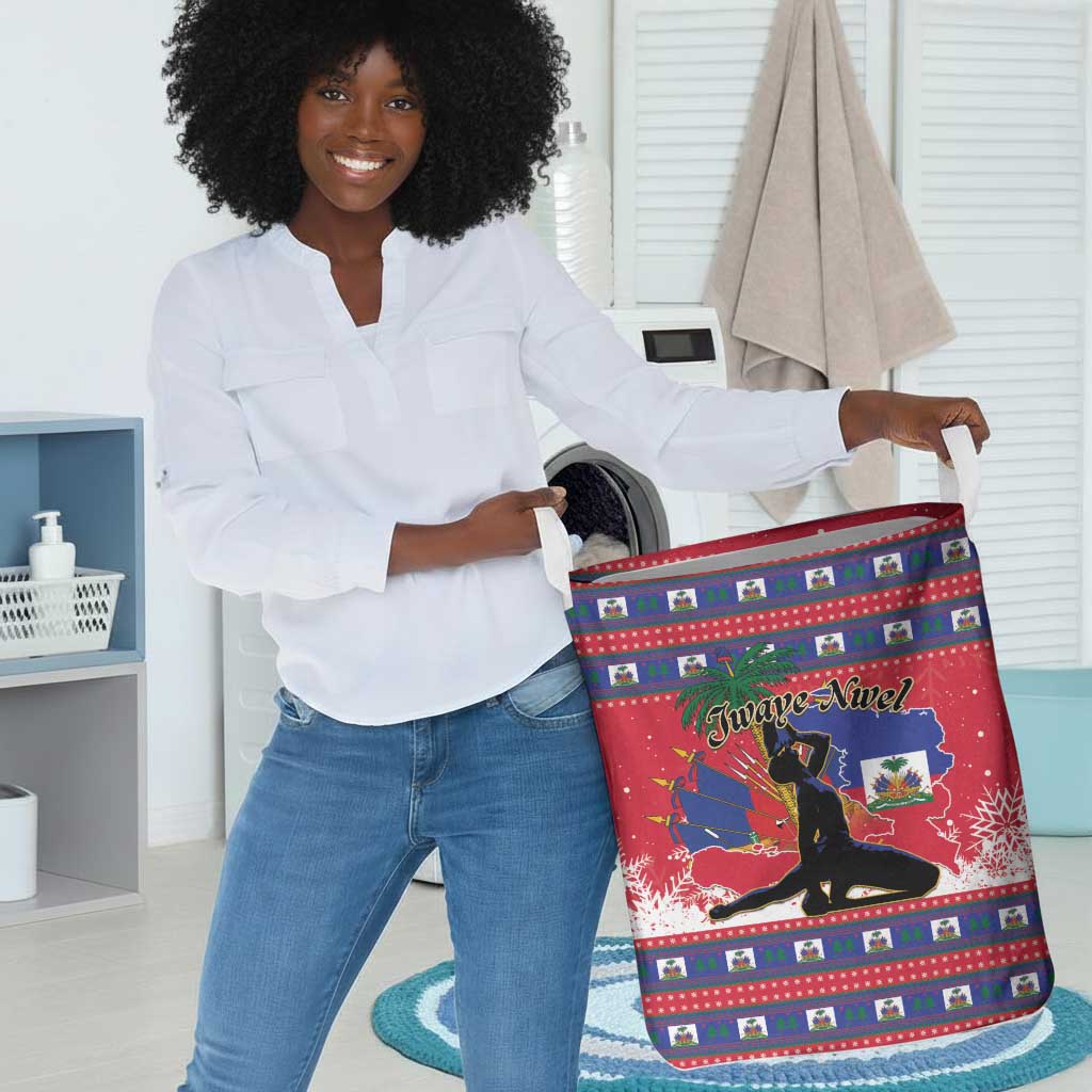 Ayiti Jwaye Nwel Laundry Basket Haiti Merry Christmas - African Pride