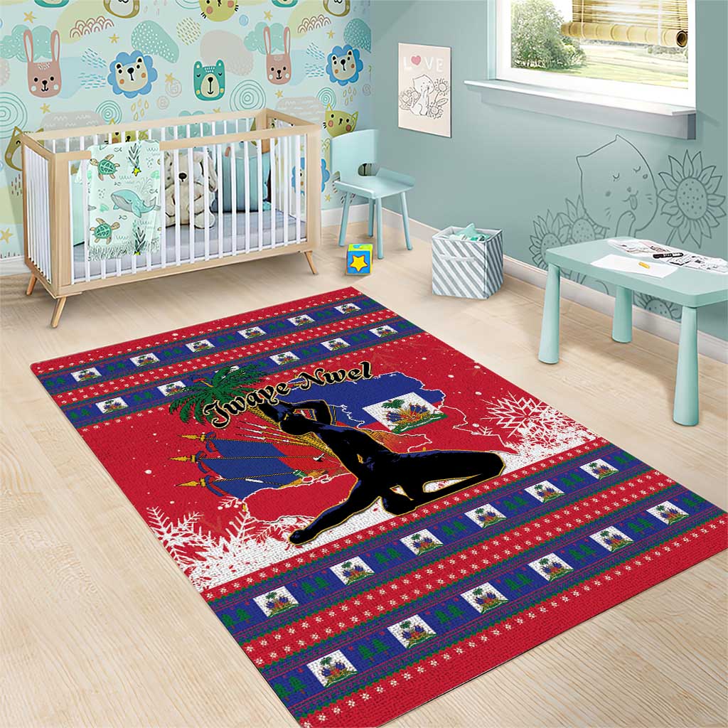 Ayiti Jwaye Nwel Area Rug Haiti Merry Christmas - African Pride