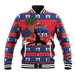 Personalized Ayiti Jwaye Nwel Baseball Jacket Haiti Merry Christmas - African Pride