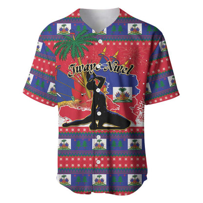 Personalized Ayiti Jwaye Nwel Baseball Jersey Haiti Merry Christmas LT01