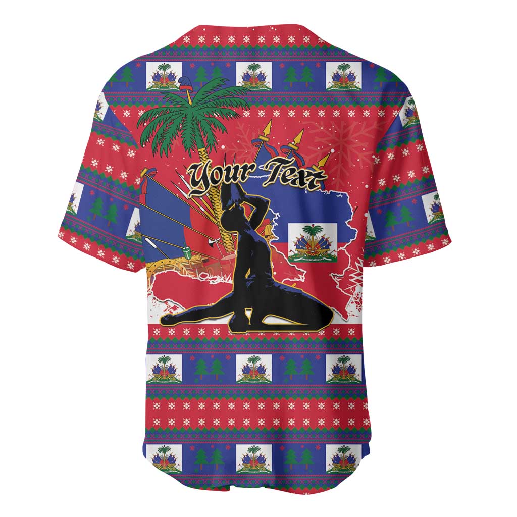 Personalized Ayiti Jwaye Nwel Baseball Jersey Haiti Merry Christmas LT01