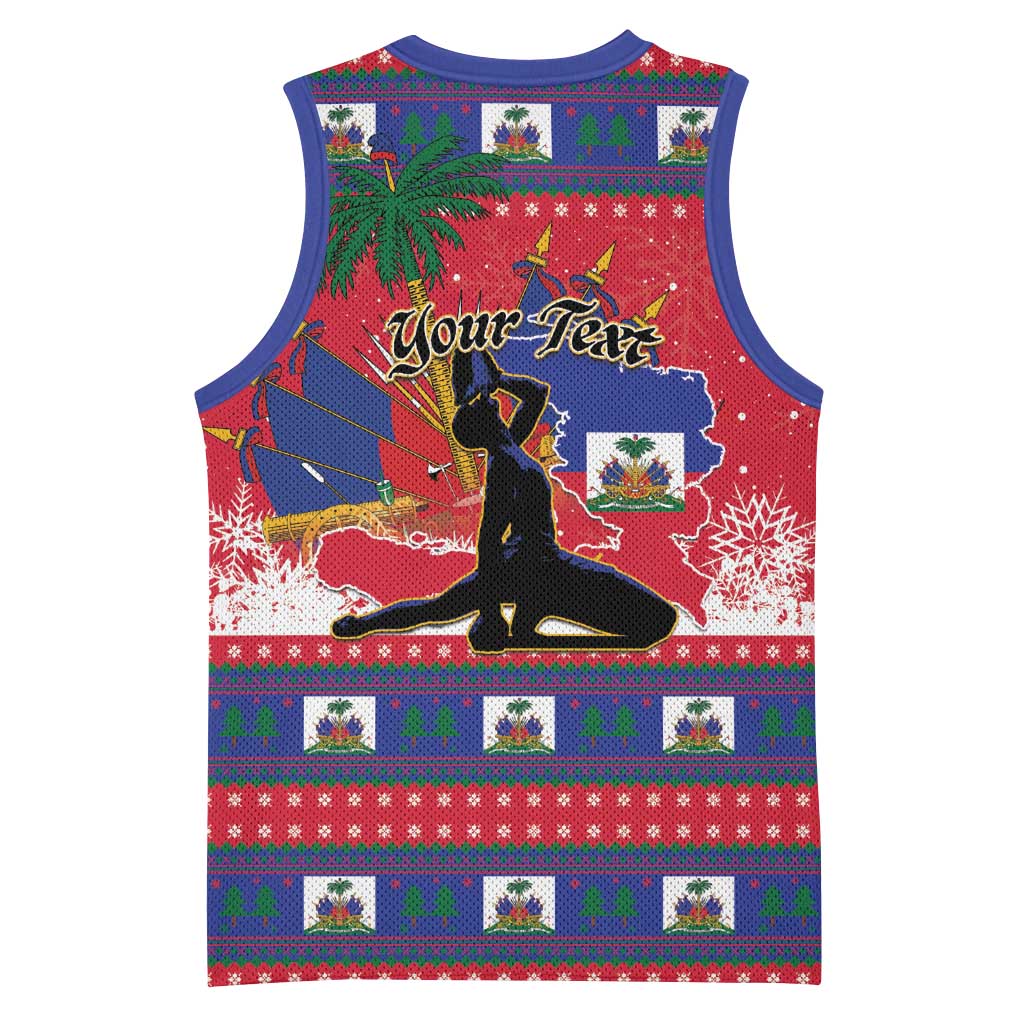 Personalized Ayiti Jwaye Nwel Basketball Jersey Haiti Merry Christmas - African Pride