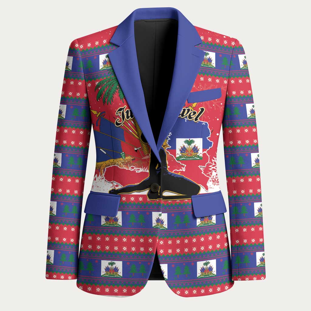 Personalized Ayiti Jwaye Nwel Blazer Haiti Merry Christmas