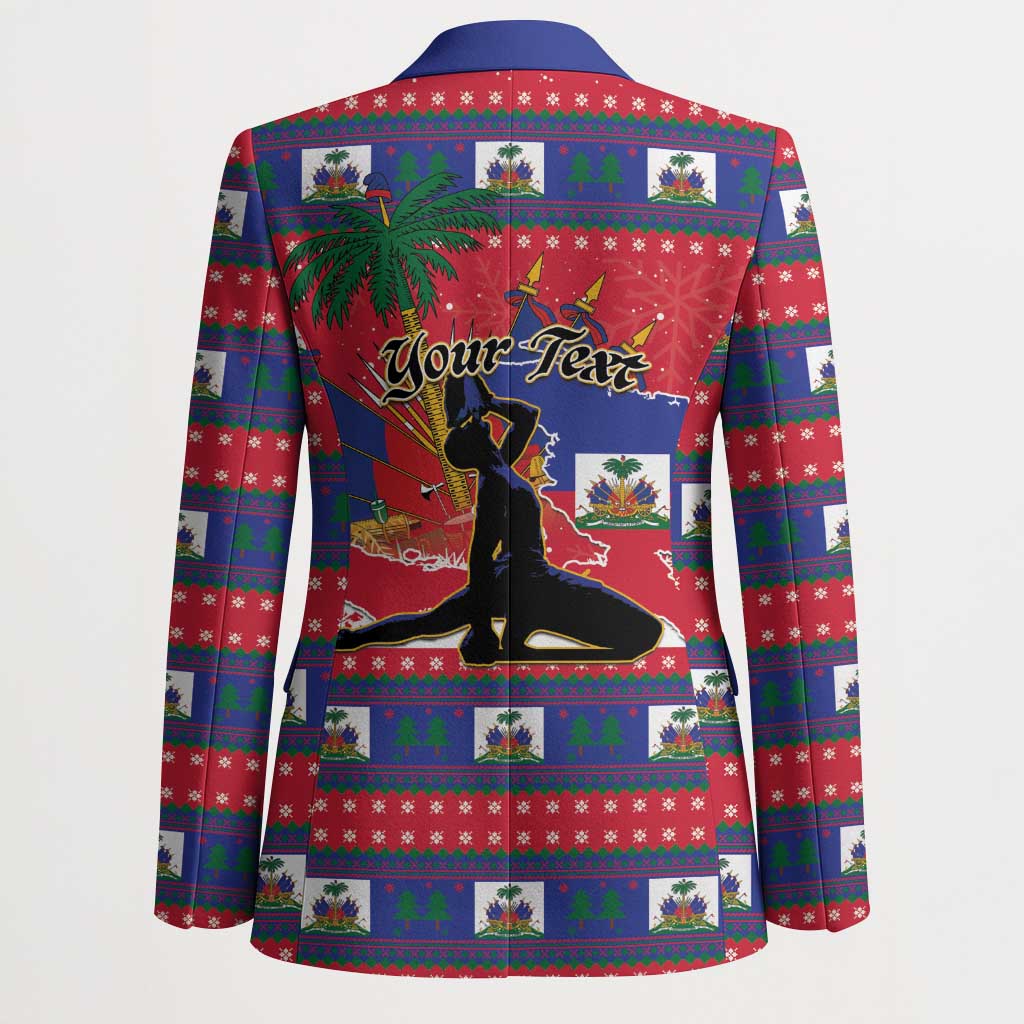Personalized Ayiti Jwaye Nwel Blazer Haiti Merry Christmas