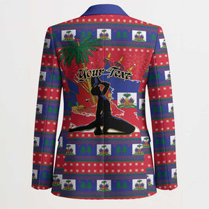 Personalized Ayiti Jwaye Nwel Blazer Haiti Merry Christmas