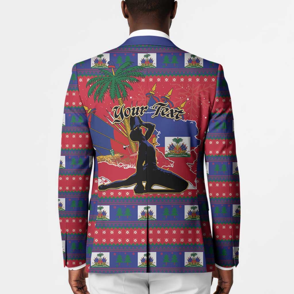 Personalized Ayiti Jwaye Nwel Blazer Haiti Merry Christmas