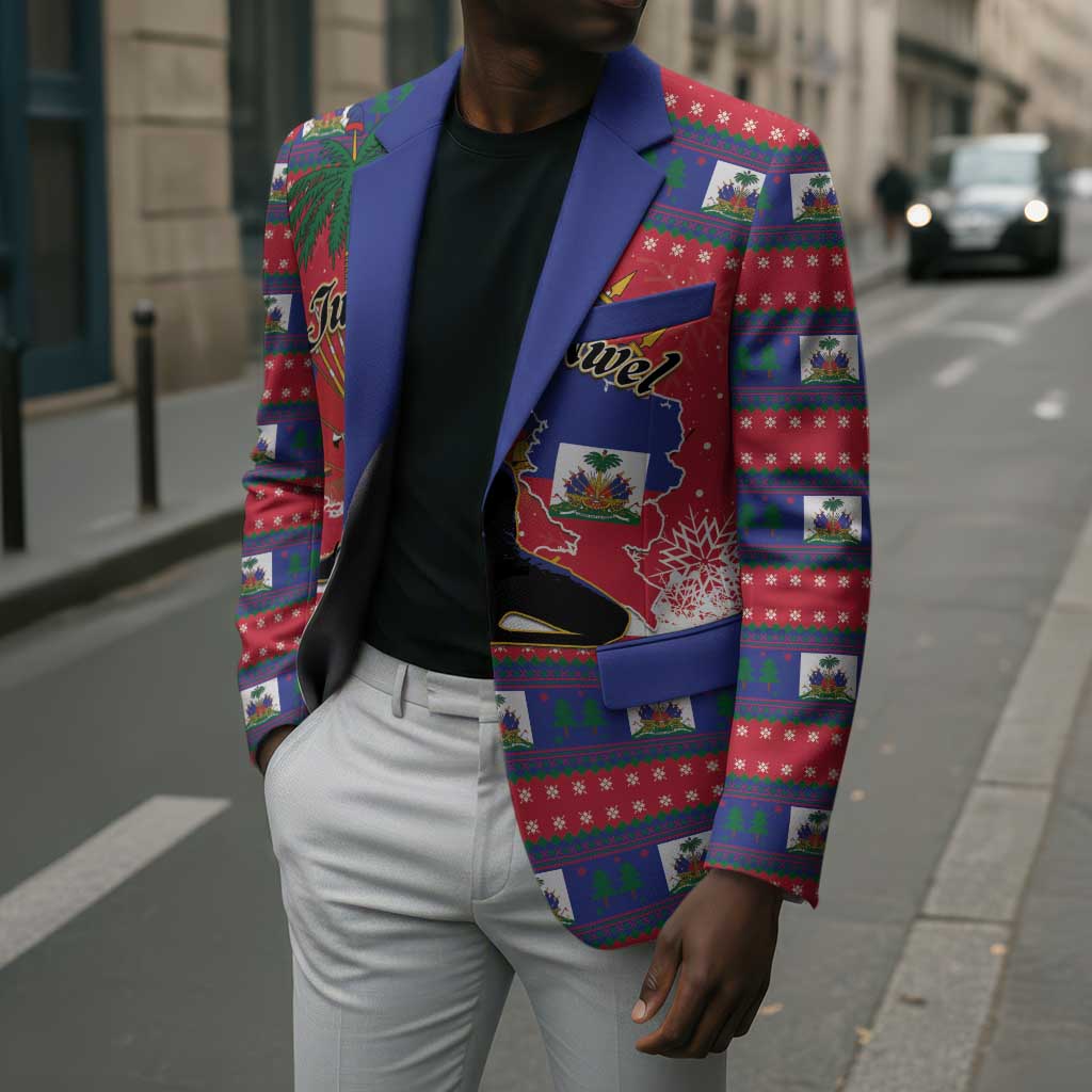 Personalized Ayiti Jwaye Nwel Blazer Haiti Merry Christmas