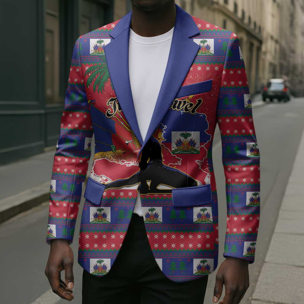 Personalized Ayiti Jwaye Nwel Blazer Haiti Merry Christmas