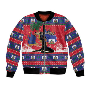 Personalized Ayiti Jwaye Nwel Bomber Jacket Haiti Merry Christmas - African Pride