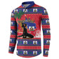 Personalized Ayiti Jwaye Nwel Button Sweatshirt Haiti Merry Christmas