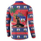 Personalized Ayiti Jwaye Nwel Button Sweatshirt Haiti Merry Christmas
