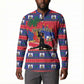 Personalized Ayiti Jwaye Nwel Button Sweatshirt Haiti Merry Christmas