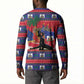 Personalized Ayiti Jwaye Nwel Button Sweatshirt Haiti Merry Christmas