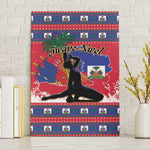 Ayiti Jwaye Nwel Canvas Wall Art Haiti Merry Christmas - African Pride
