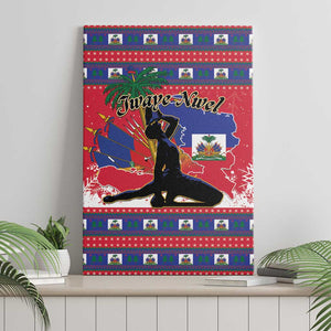 Ayiti Jwaye Nwel Canvas Wall Art Haiti Merry Christmas - African Pride