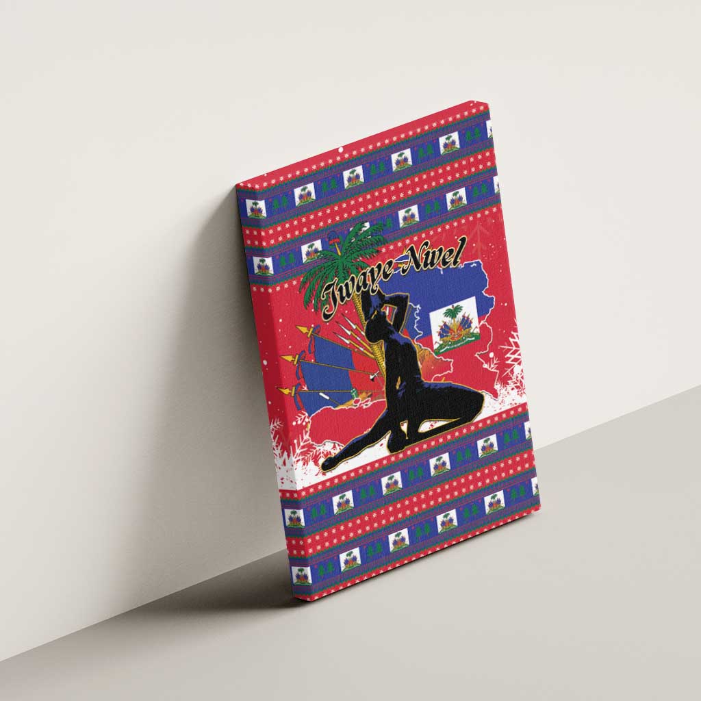 Ayiti Jwaye Nwel Canvas Wall Art Haiti Merry Christmas - African Pride