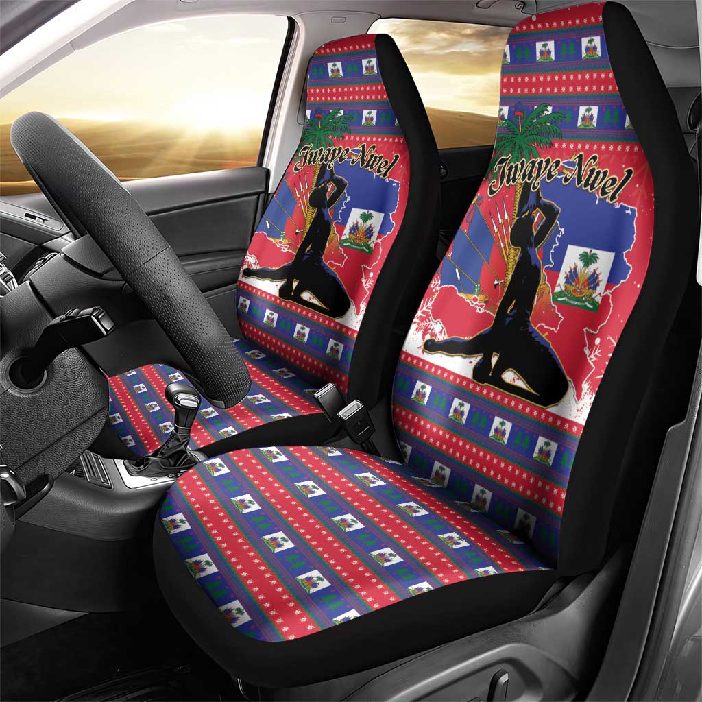 Ayiti Jwaye Nwel Car Seat Cover Haiti Merry Christmas - African Pride