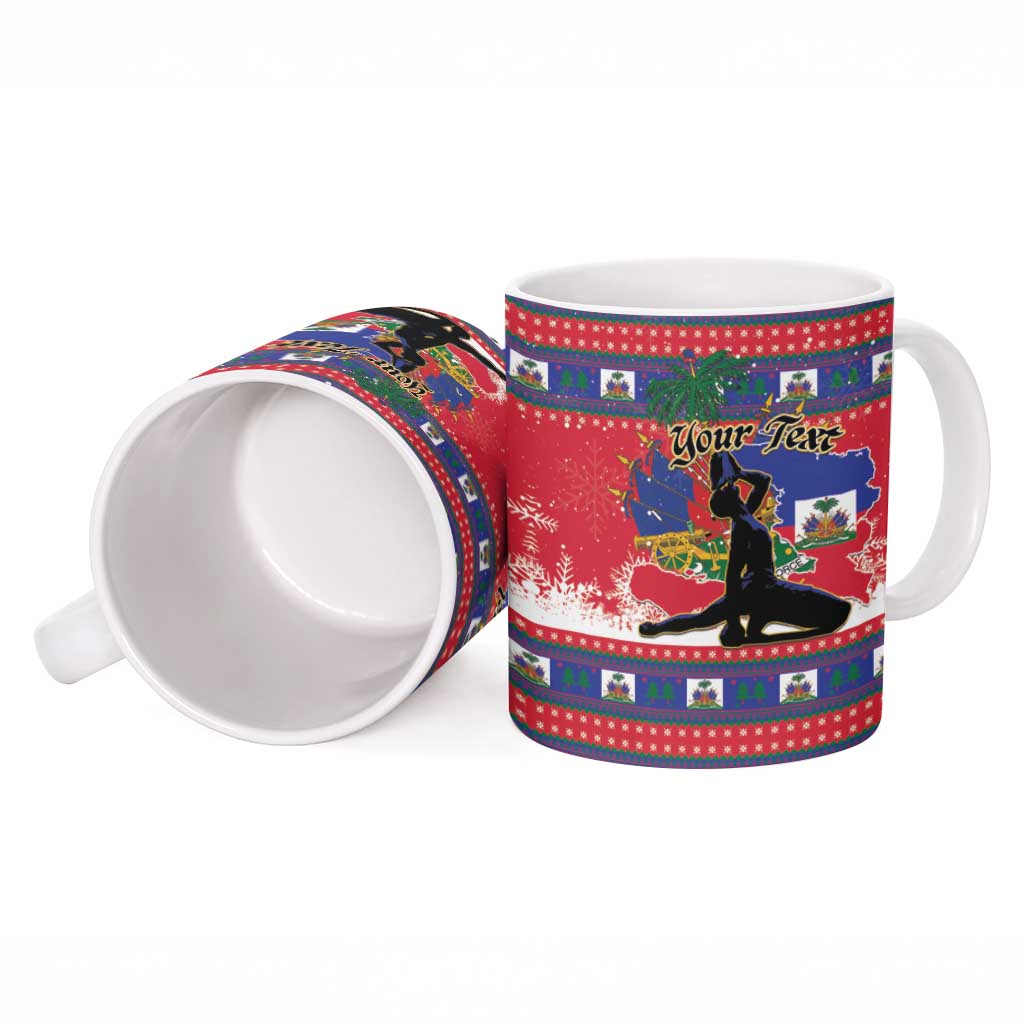 Personalized Ayiti Jwaye Nwel Ceramic Mug Haiti Merry Christmas