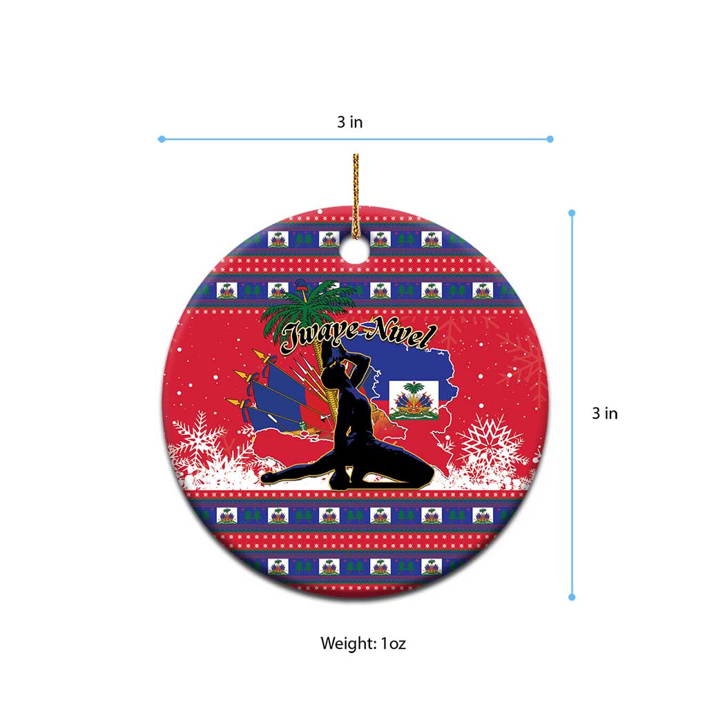 Ayiti Jwaye Nwel Ceramic Ornament Haiti Merry Christmas - African Pride