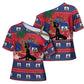 Personalized Ayiti Jwaye Nwel Cross Shoulder Shirt Haiti Merry Christmas