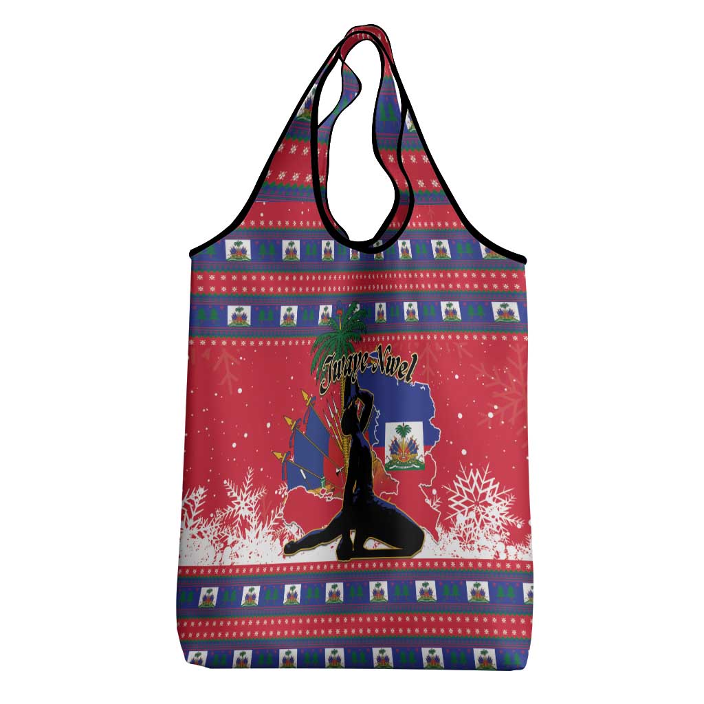 Ayiti Jwaye Nwel Grocery Bag Haiti Merry Christmas - African Pride