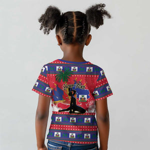 Personalized Ayiti Jwaye Nwel Kid T shirt Haiti Merry Christmas LT01