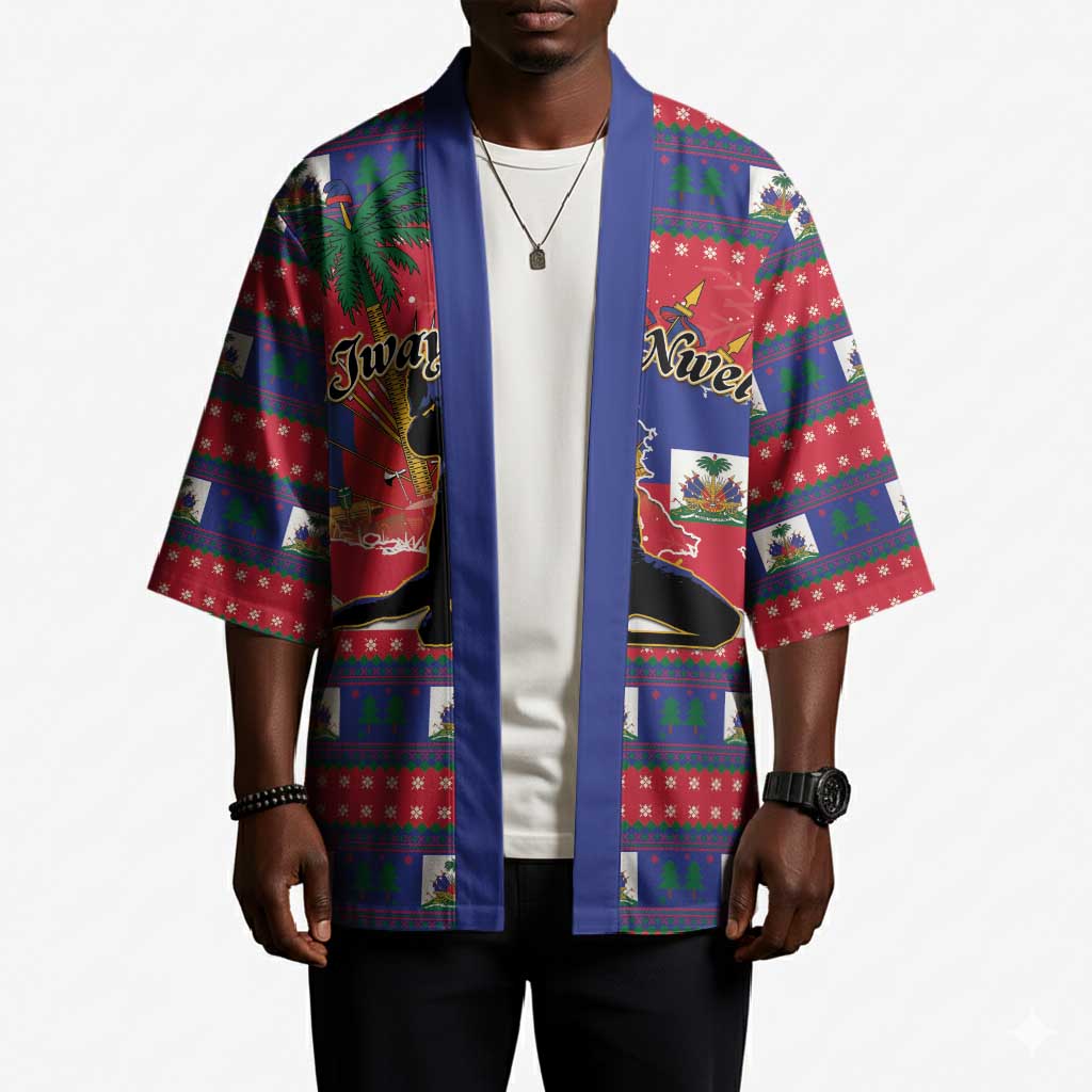 Personalized Ayiti Jwaye Nwel Kimono Haiti Merry Christmas